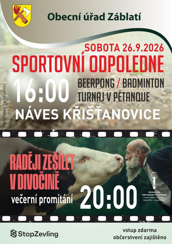 Sportovní odpoledne Křišťanovice