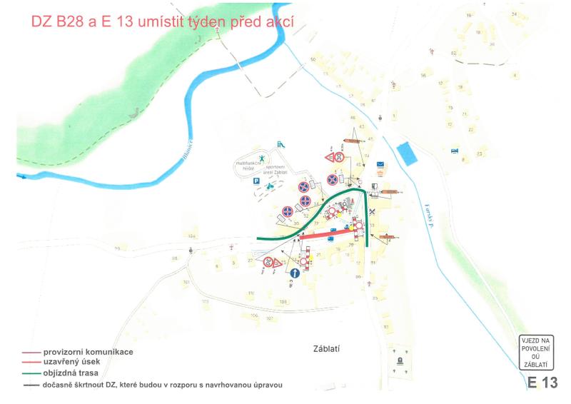 Mapka uzavírky