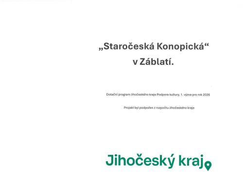 Staročeská Konopická Záblatí 2026