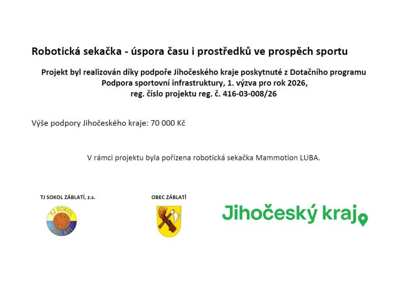 Robotická sekačka